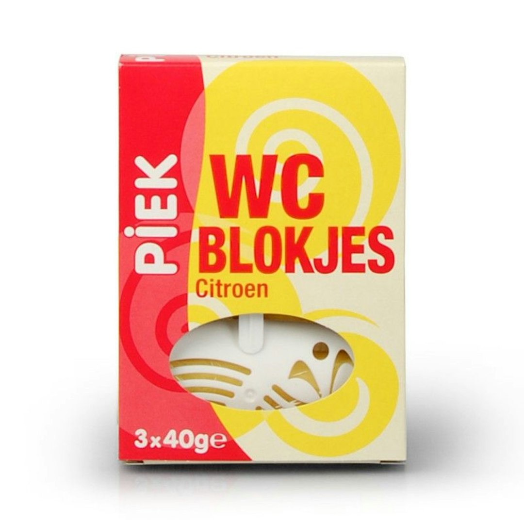 Piek wc blokjes citroen 3stk