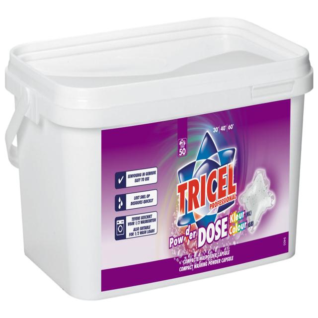Wasmiddel TRICEL Professional Waspoeder Capsule 50stk