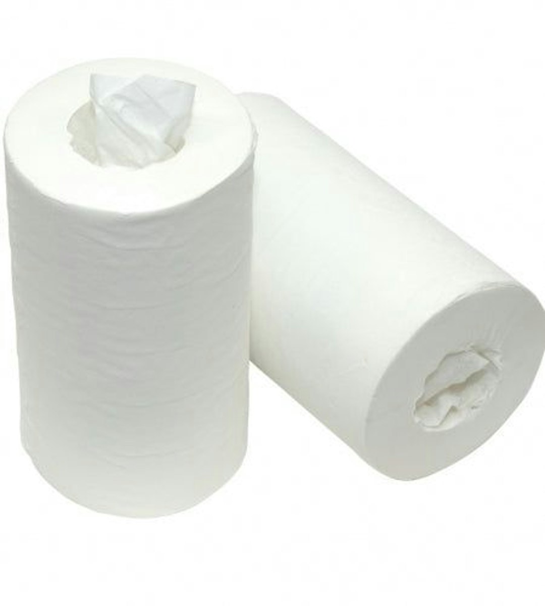 Poetsrollen mini kokerloos cellulose 1-laags 120mtr 12rol