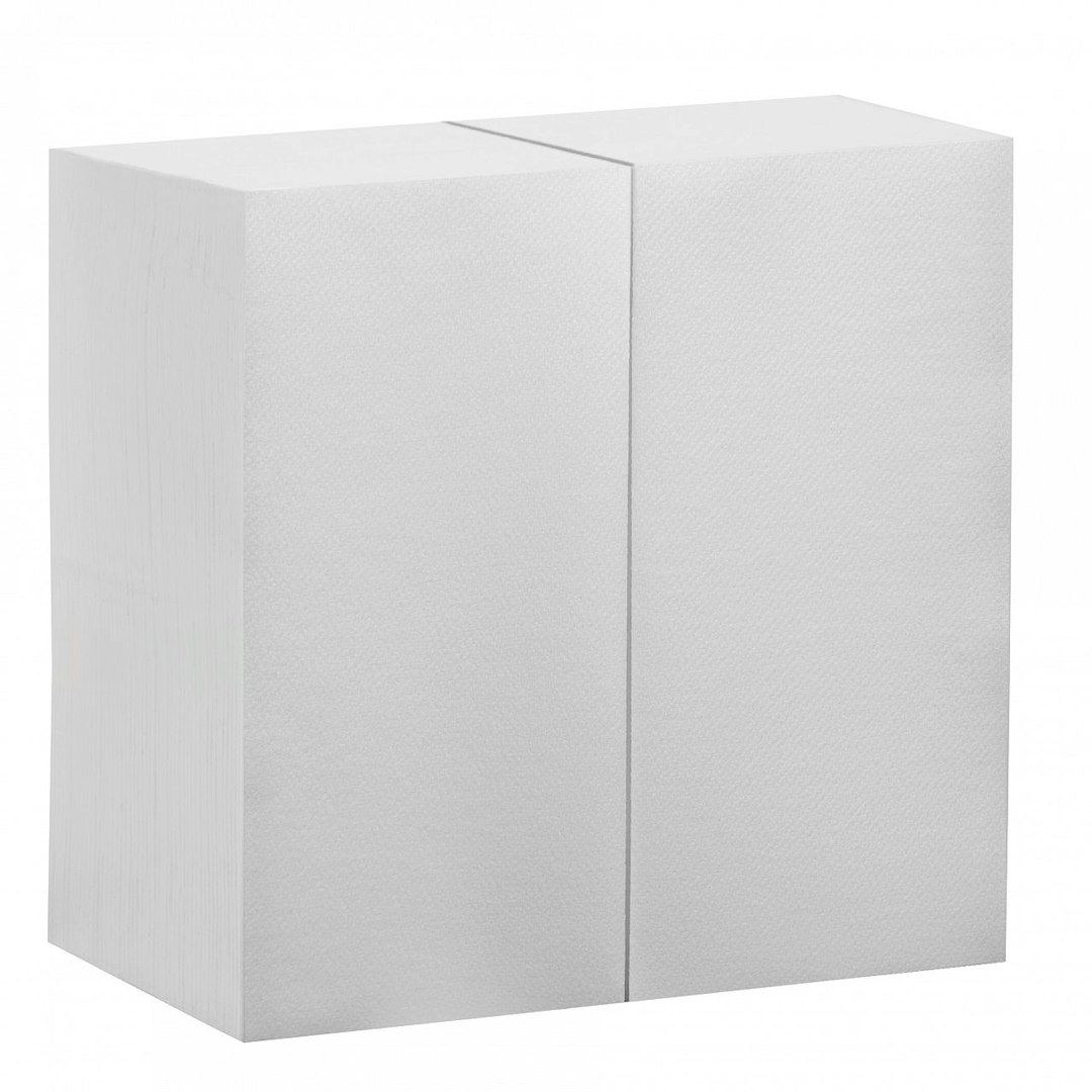 Servetten luxe airlaid wit 1/8 vouw 40x40cm 125stk